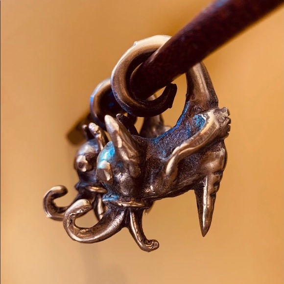 Solid Brass Ear Weights Earrings - Picture 2 of 5